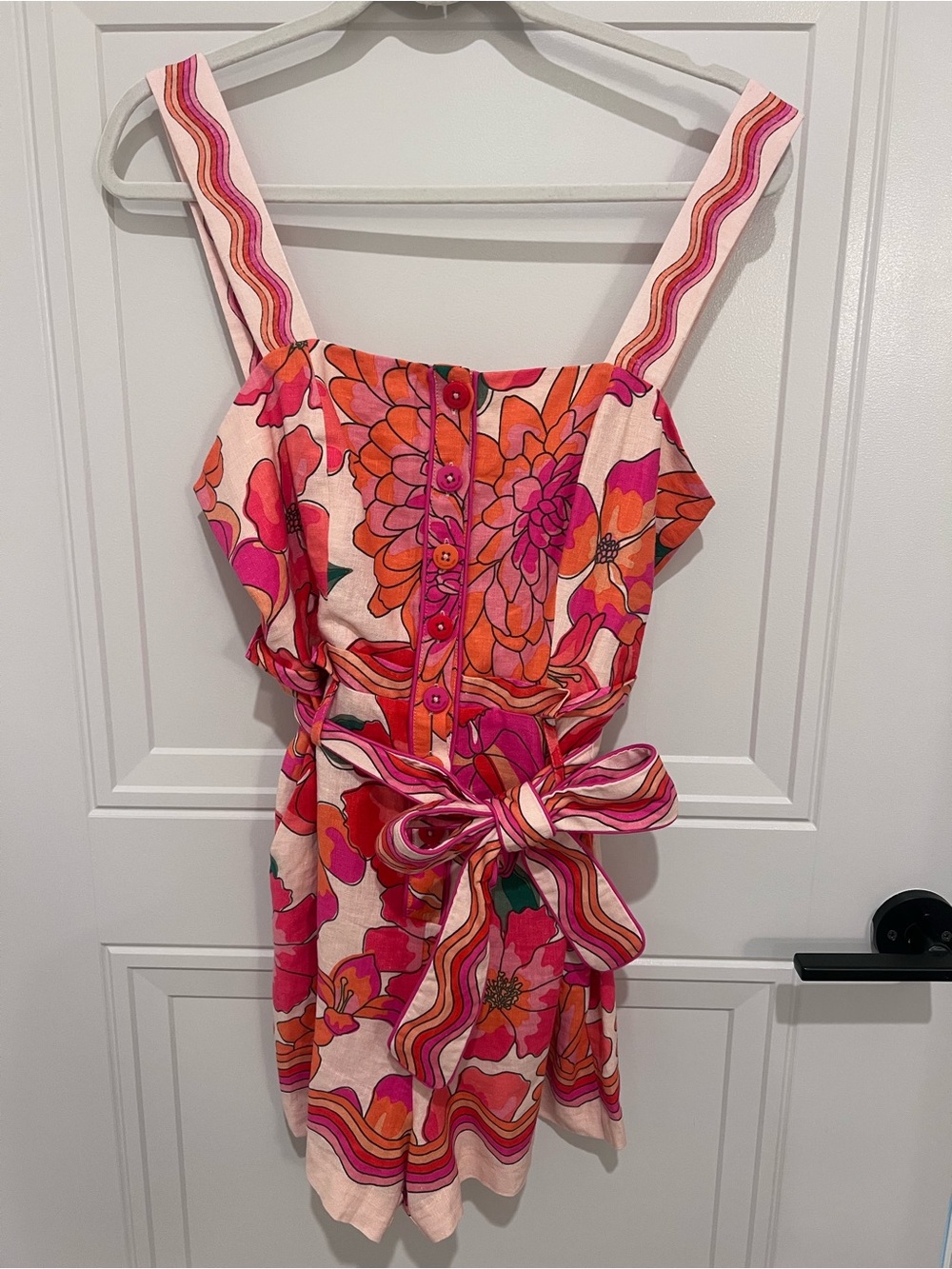 House of Harlow 1960 Pink & Orange Floral Romper - Picture 2 of 5